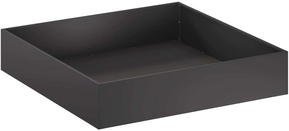 Sodo vazonas 2 vnt. Juoda 100 x 100 x 20 cm