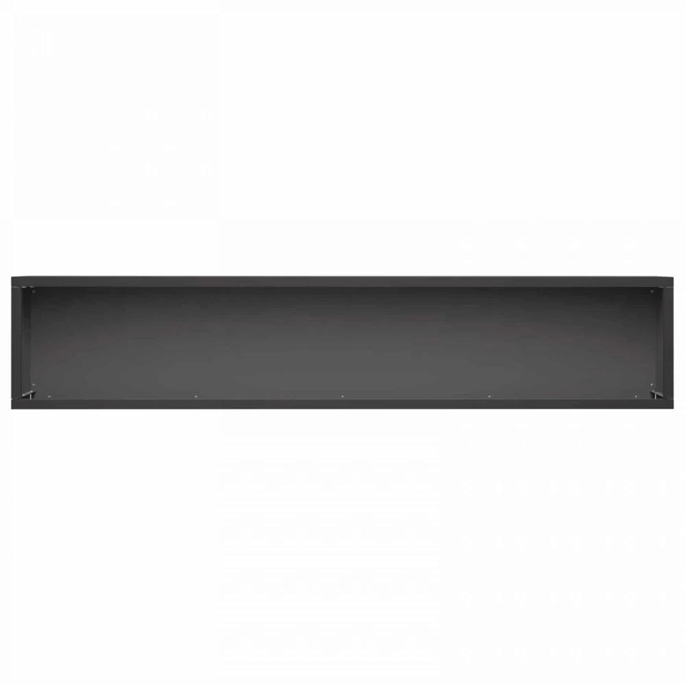 Sodo vazonas 2 vnt. Juoda 100 x 20 x 20 cm