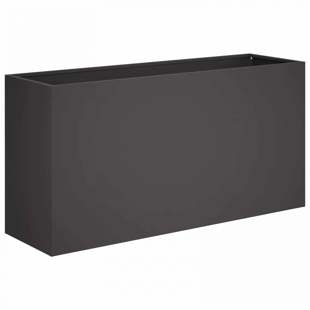 Sodo vazonas 2 vnt. Juoda 100 x 30 x 40 cm