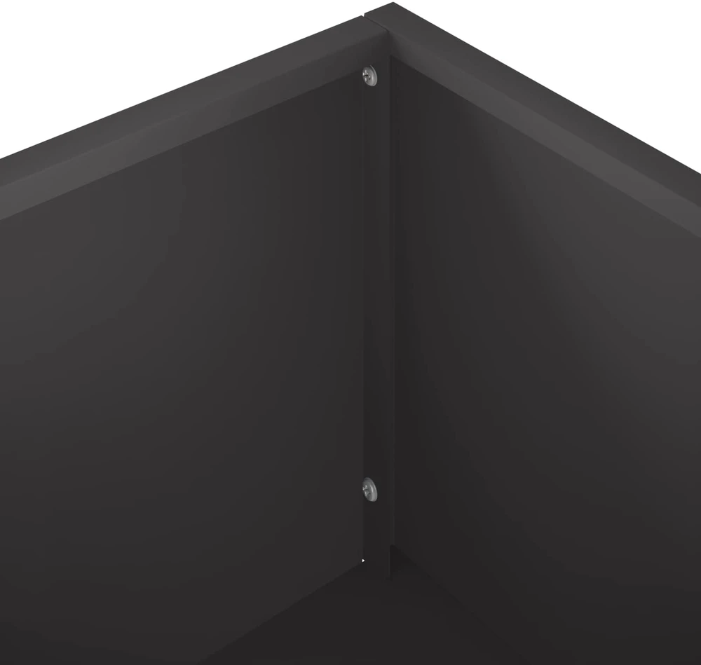 Sodo vazonas 2 vnt. Juoda 100 x 30 x 49 cm