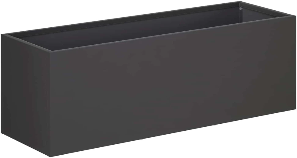 Sodo vazonas 2 vnt. Juoda 40 x 20 x 20 cm