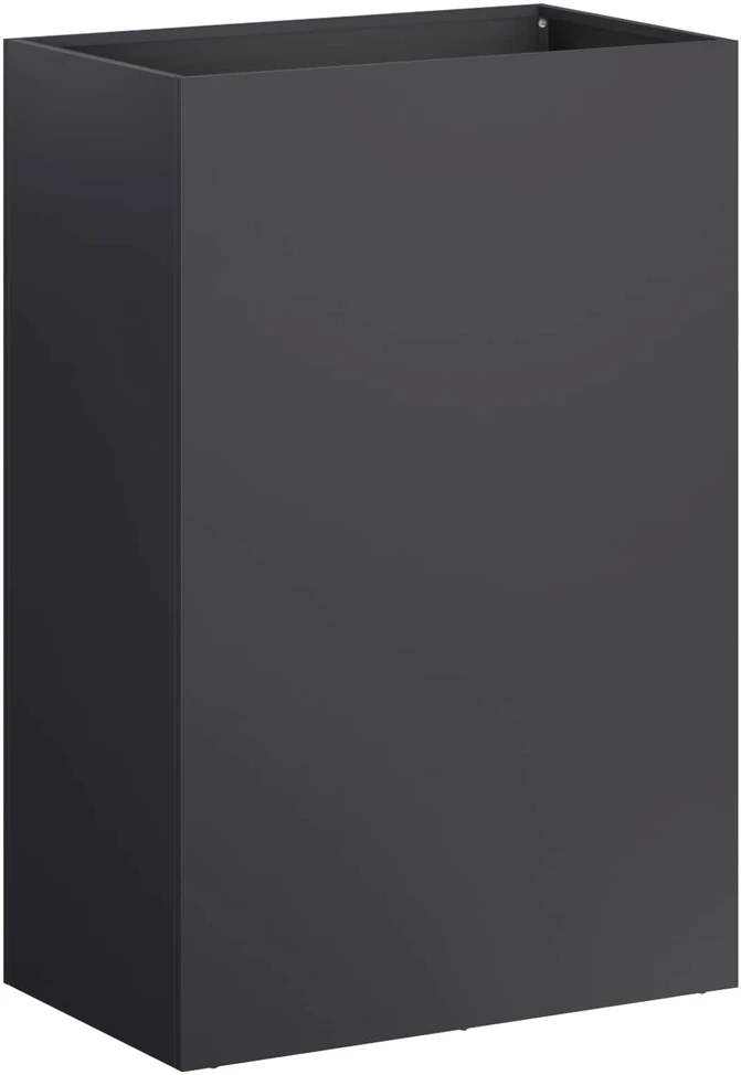Sodo vazonas 2 vnt. Juoda 40 x 30 x 75 cm