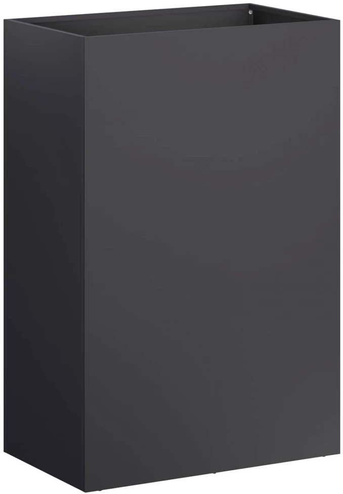 Sodo vazonas 2 vnt. Juoda 50 x 30 x 75 cm