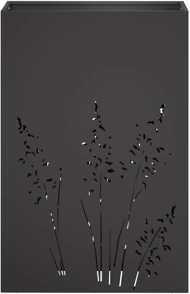 Sodo vazonas 2 vnt. Juoda 50 x 30 x 75 cm