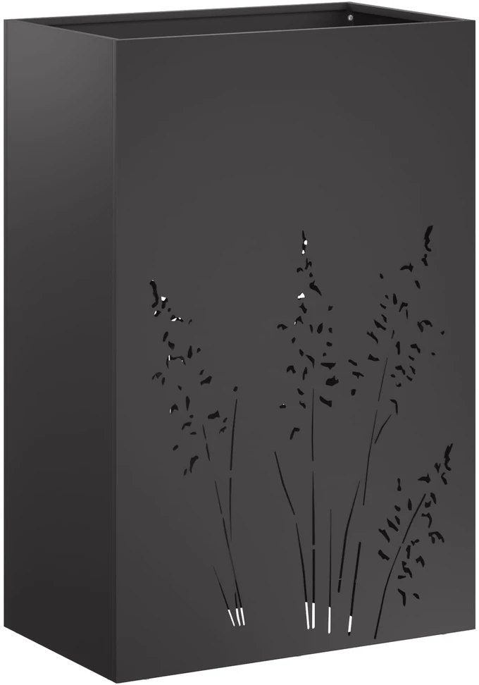 Sodo vazonas 2 vnt. Juoda 50 x 30 x 75 cm