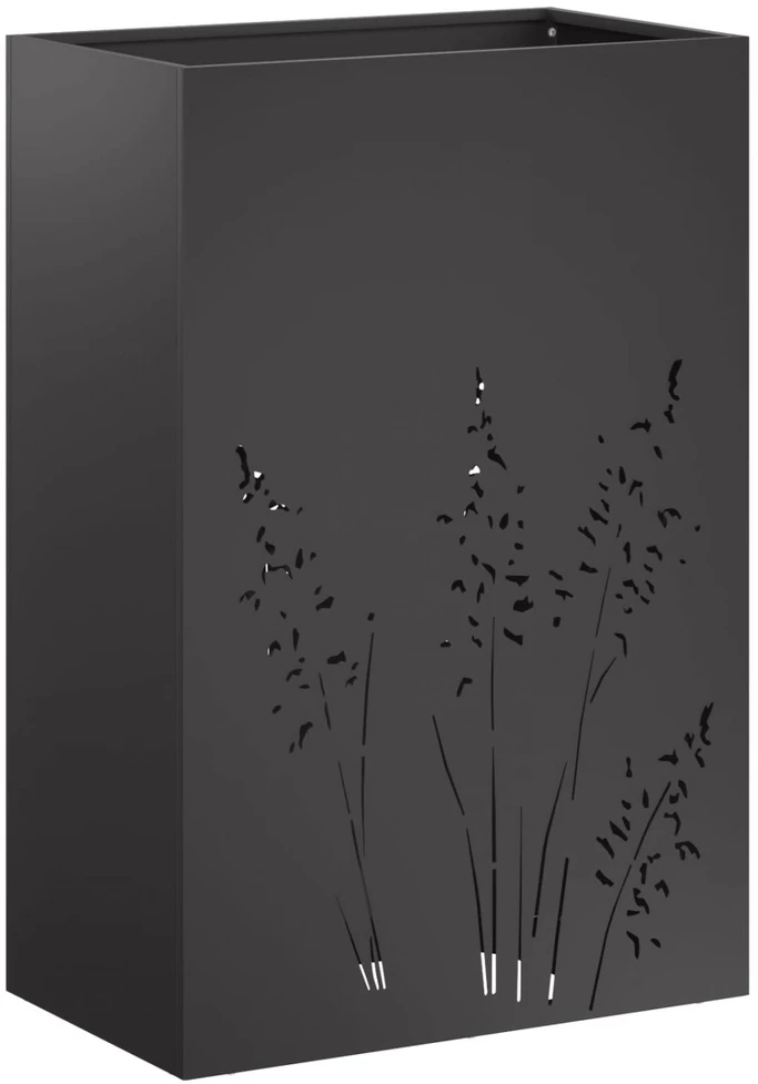 Sodo vazonas 2 vnt. Juoda 50 x 30 x 75 cm