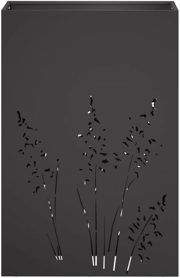 Sodo vazonas 2 vnt. Juoda 50 x 30 x 75 cm