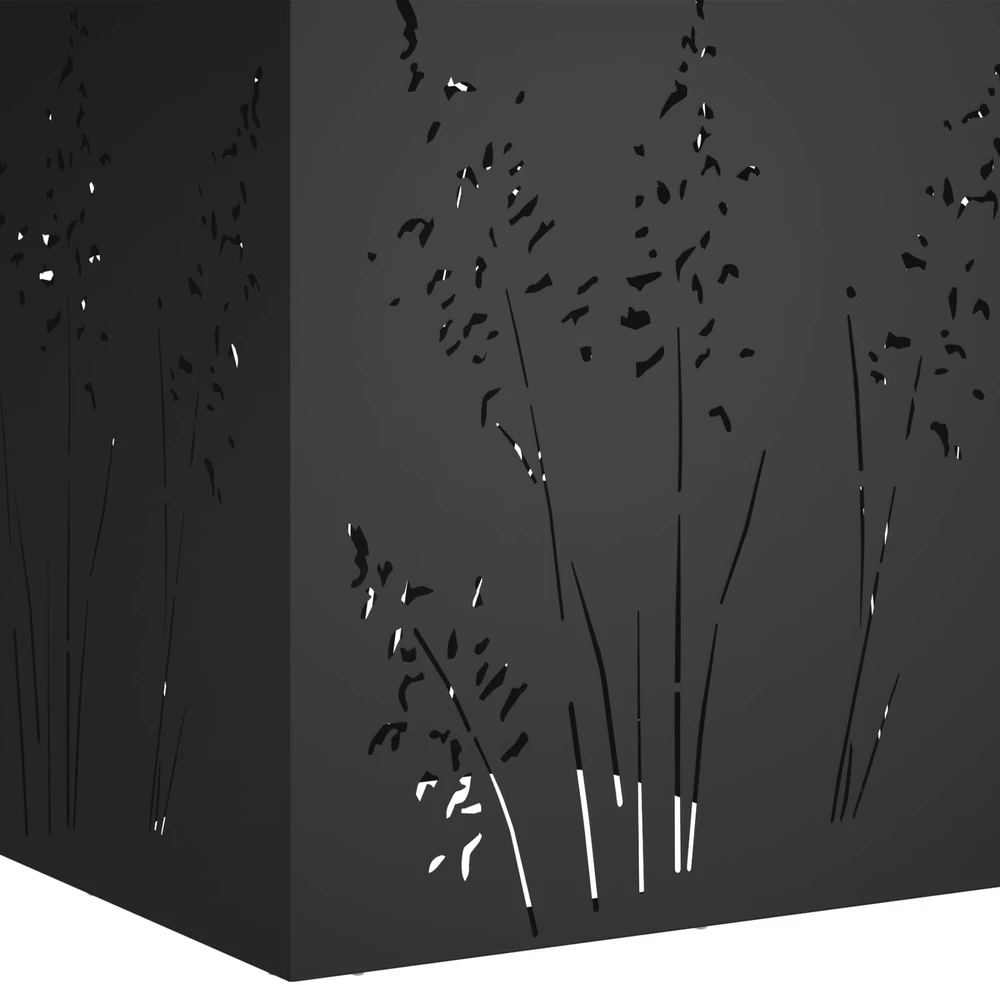 Sodo vazonas 2 vnt. Juoda 50 x 50 x 75 cm