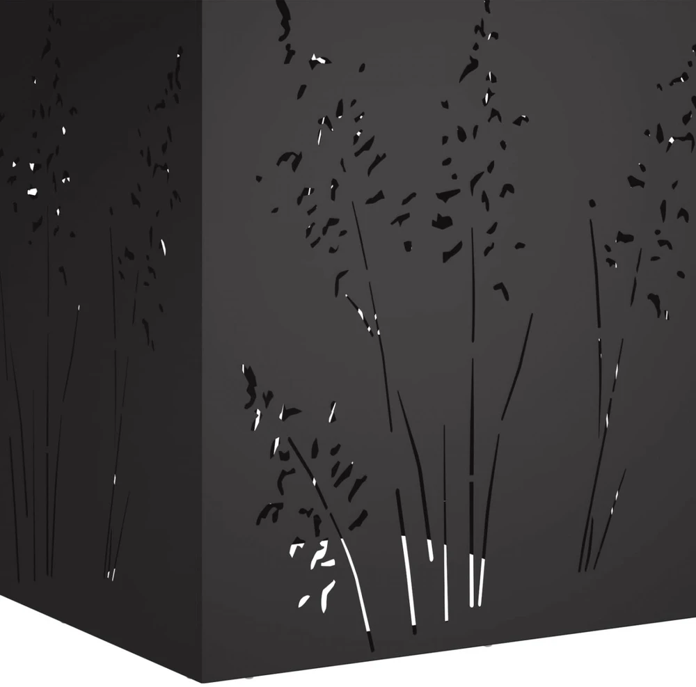 Sodo vazonas 2 vnt. Juoda 50 x 50 x 75 cm