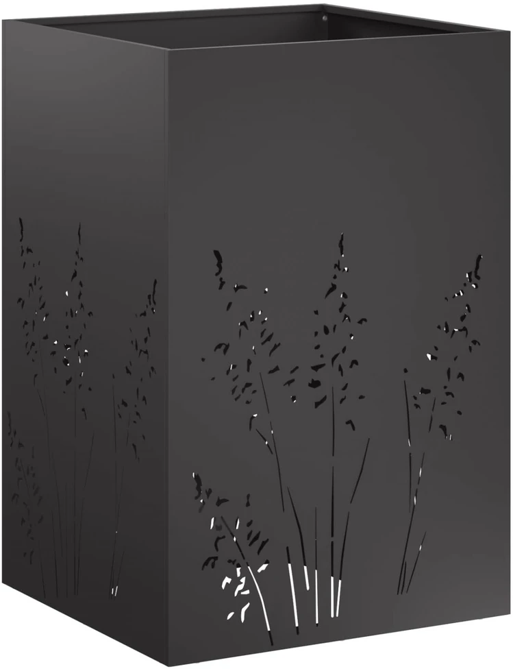 Sodo vazonas 2 vnt. Juoda 50 x 50 x 75 cm