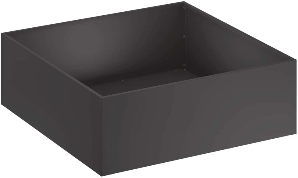 Sodo vazonas 2 vnt. Juoda 60 x 60 x 20 cm