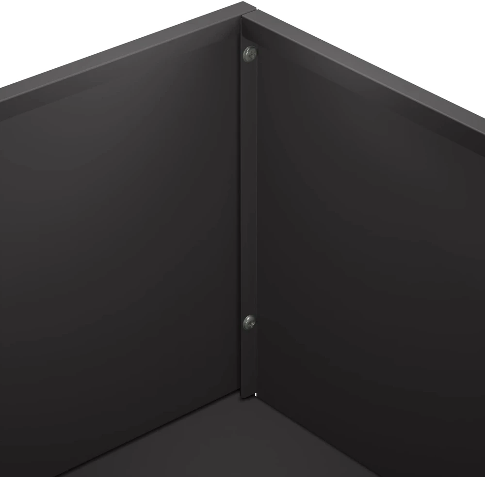 Sodo vazonas 2 vnt. Juoda 80 x 20 x 49 cm