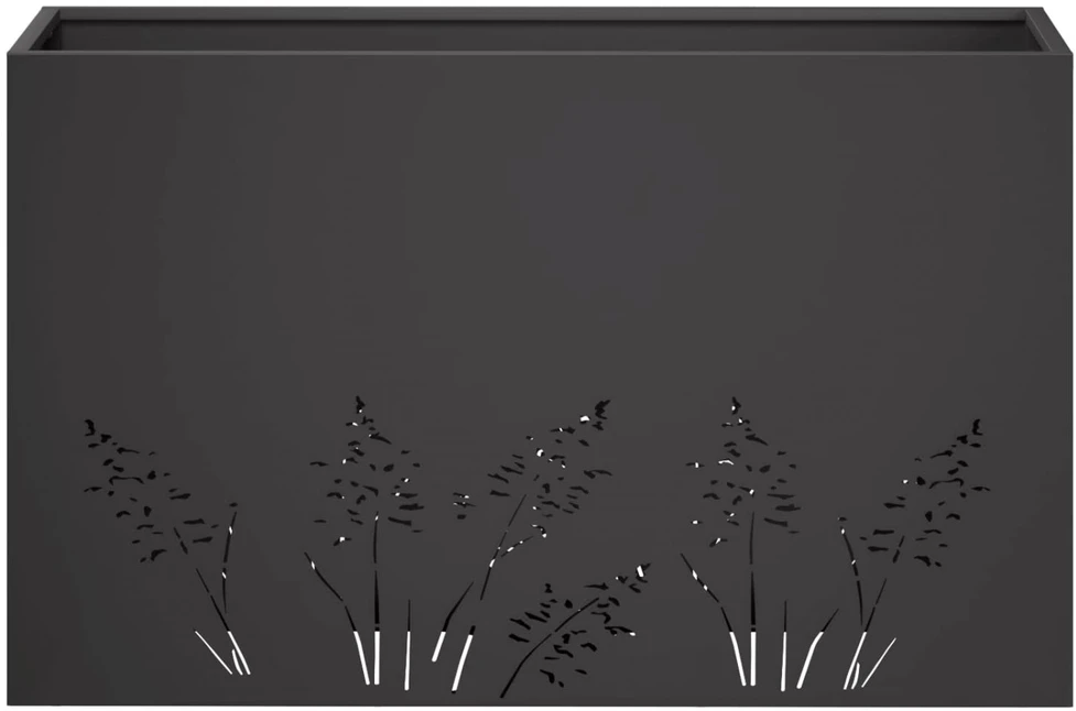 Sodo vazonas 2 vnt. Juoda 80 x 20 x 49 cm