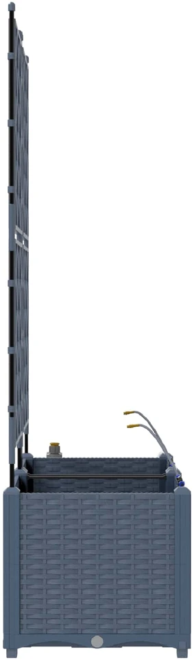 Sodo vazonas 2 vnt. Pilka 80 x 40 x 142 cm PP