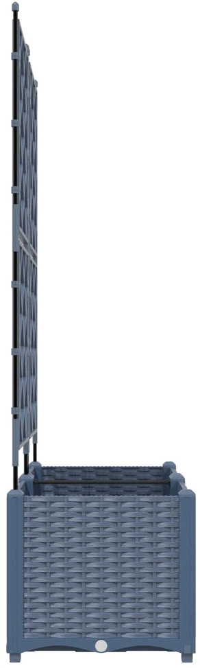 Sodo vazonas 2 vnt. Pilka 80 x 40 x 143 cm PP
