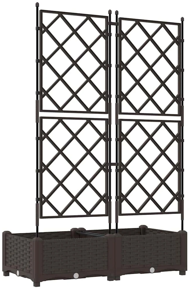 Sodo vazonas 2 vnt. Ruda 80 x 40 x 125,5 cm PP