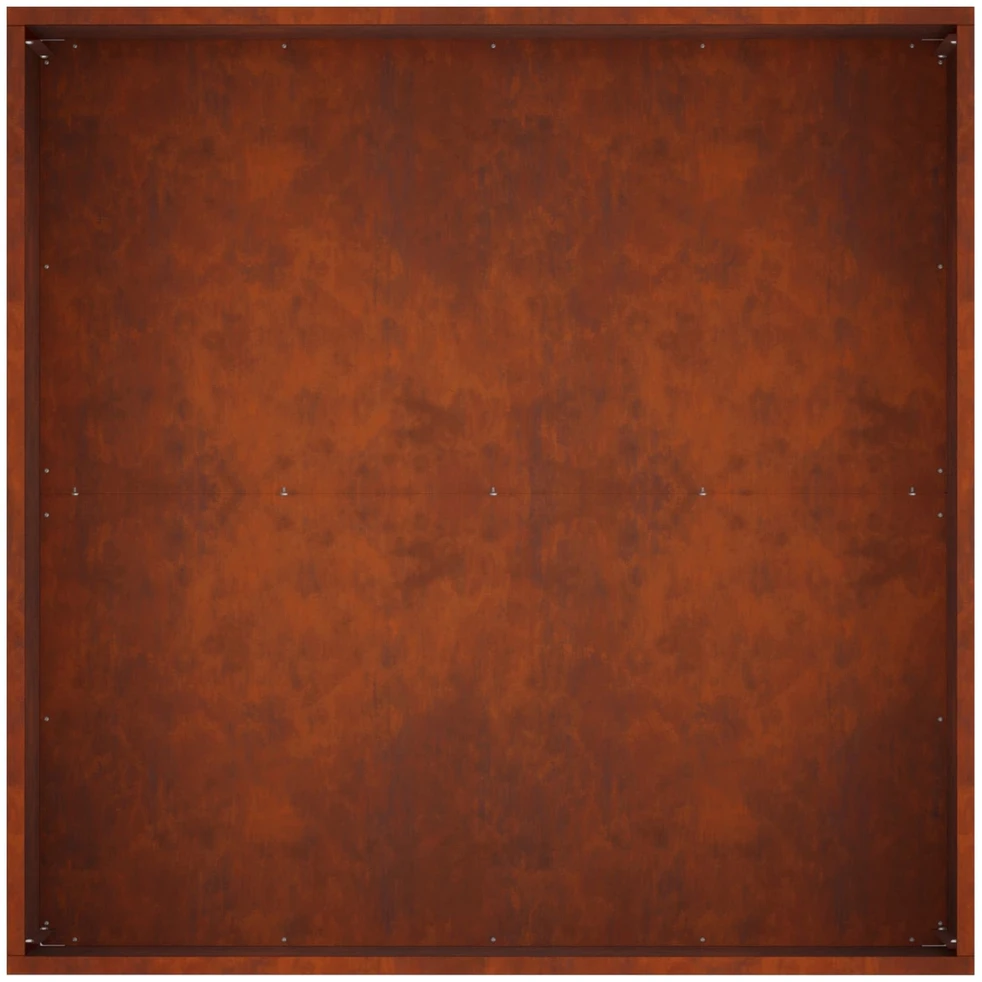 Sodo vazonas 2 vnt. Rūdijanti 100 x 100 x 40 cm