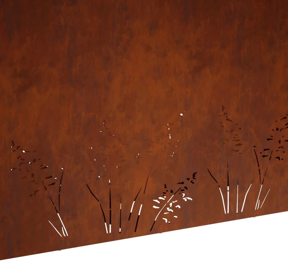 Sodo vazonas 2 vnt. Rūdijanti 100 x 20 x 49 cm