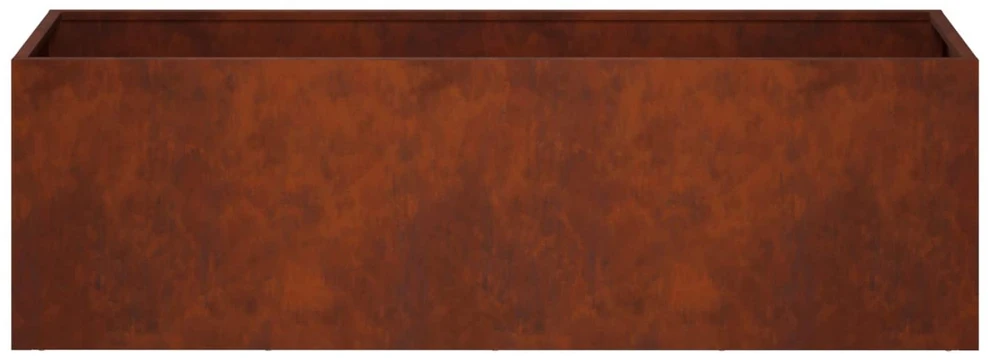 Sodo vazonas 2 vnt. Rūdijanti 100 x 30 x 30 cm
