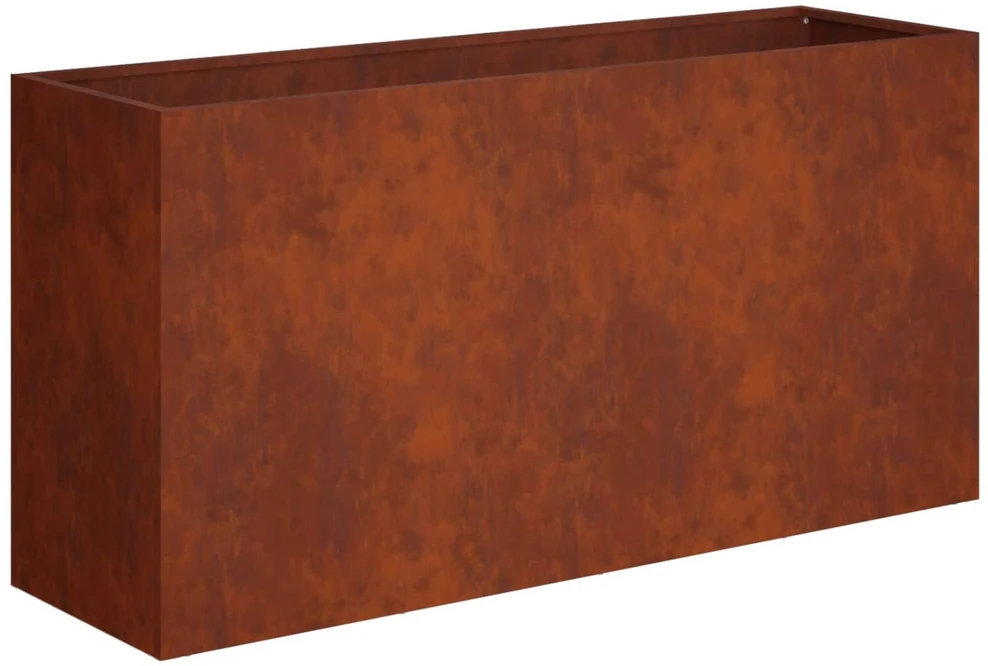 Sodo vazonas 2 vnt. Rūdijanti 100 x 30 x 40 cm
