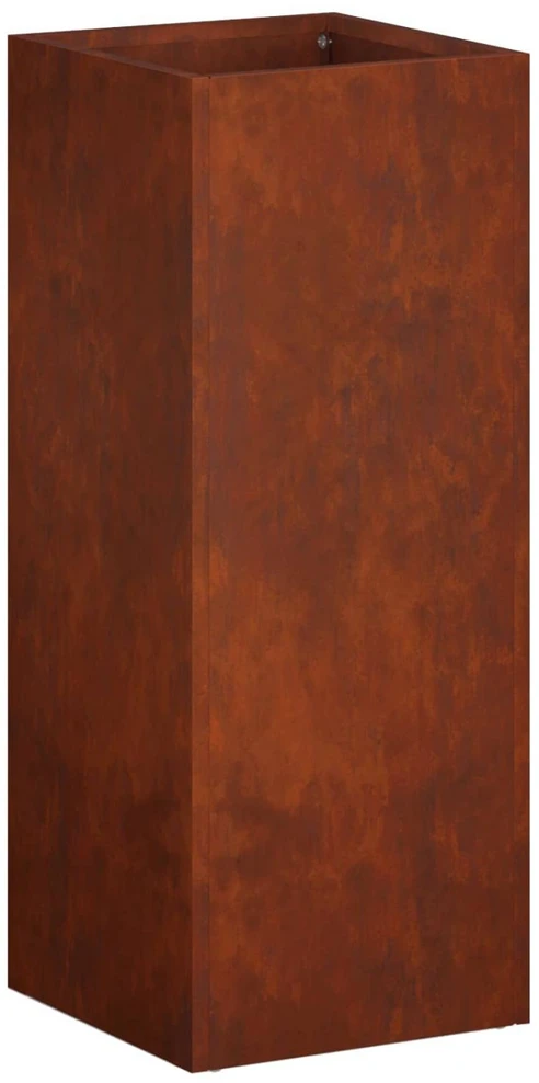 Sodo vazonas 2 vnt. Rūdijanti 20 x 20 x 50 cm