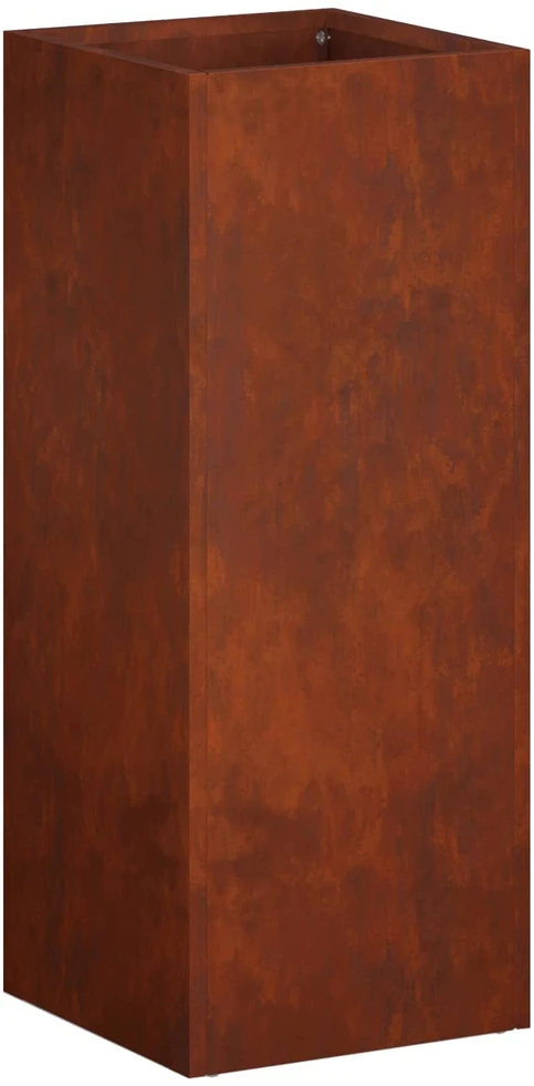 Sodo vazonas 2 vnt. Rūdijanti 20 x 20 x 40 cm