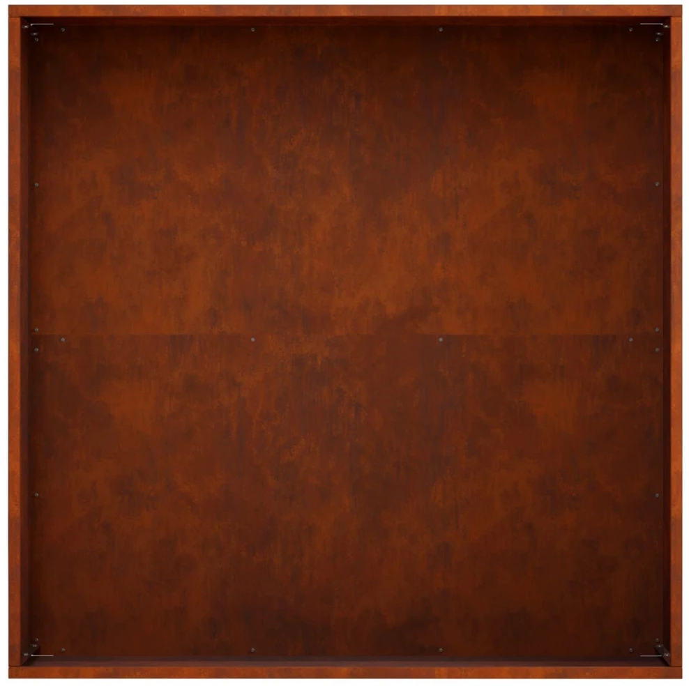 Sodo vazonas 2 vnt. Rūdijanti 40 x 40 x 20 cm
