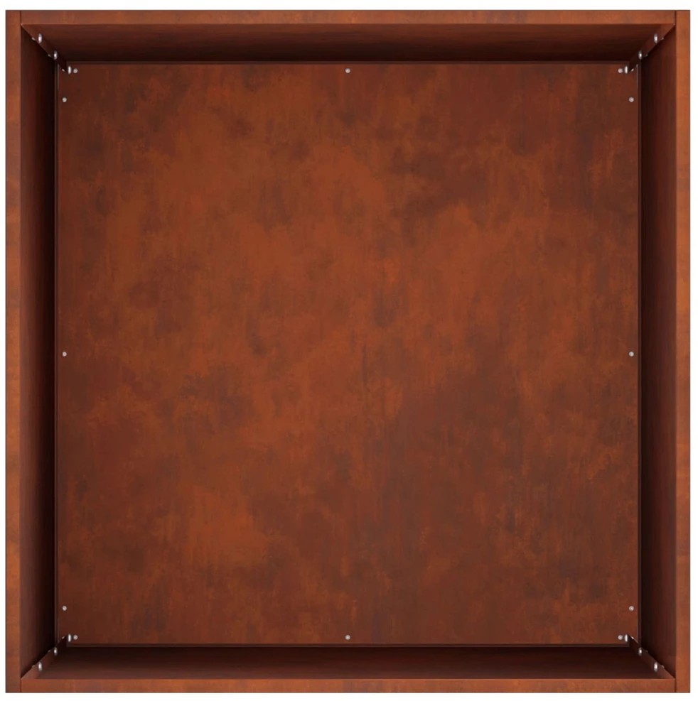 Sodo vazonas 2 vnt. Rūdijanti 40 x 40 x 75 cm