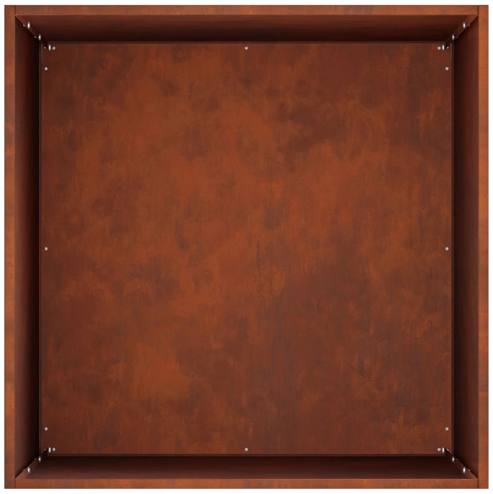 Sodo vazonas 2 vnt. Rūdijanti 40 x 40 x 75 cm