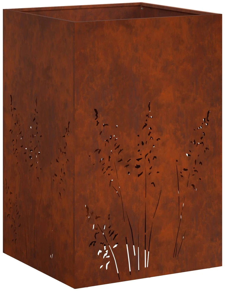 Sodo vazonas 2 vnt. Rūdijanti 50 x 50 x 75 cm