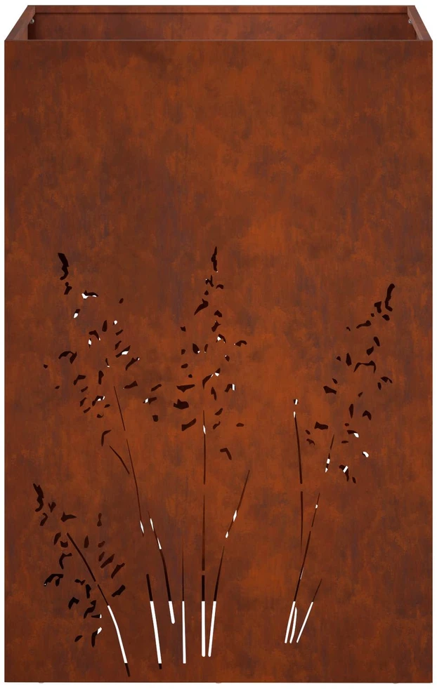 Sodo vazonas 2 vnt. Rūdijanti 50 x 50 x 75 cm