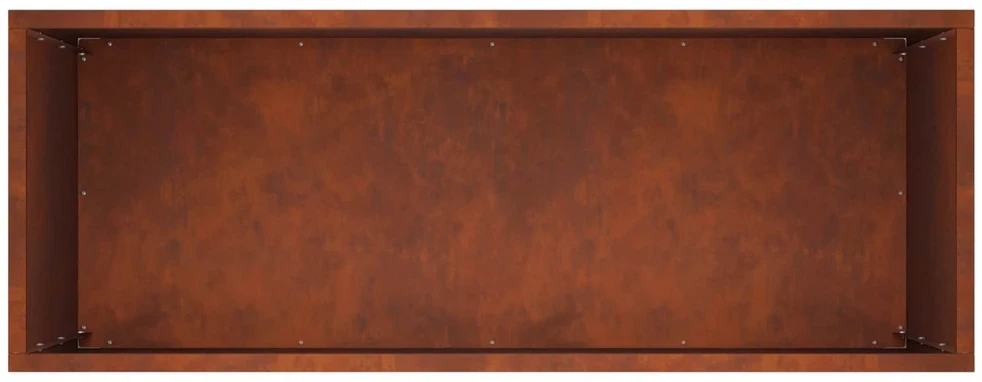 Sodo vazonas 2 vnt. Rūdijanti 80 x 30 x 40 cm