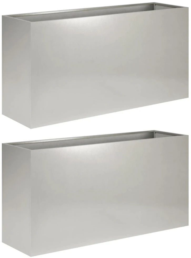 Sodo vazonas 2 vnt. Sidabrinė 100 x 30 x 50 cm