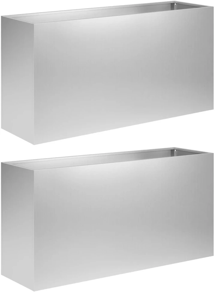 Sodo vazonas 2 vnt. Sidabrinė 100 x 30 x 40 cm