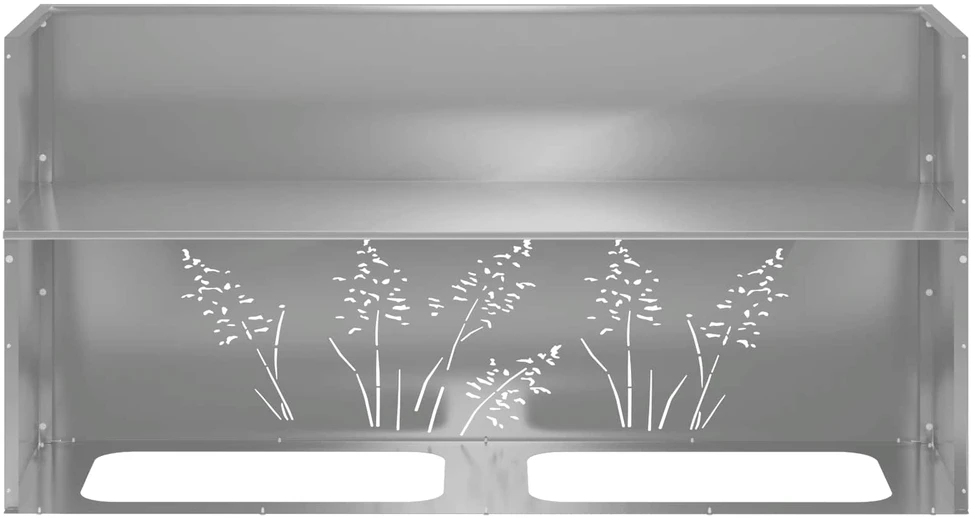 Sodo vazonas 2 vnt. Sidabrinė 100 x 30 x 49 cm