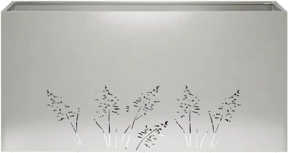 Sodo vazonas 2 vnt. Sidabrinė 100 x 30 x 49 cm