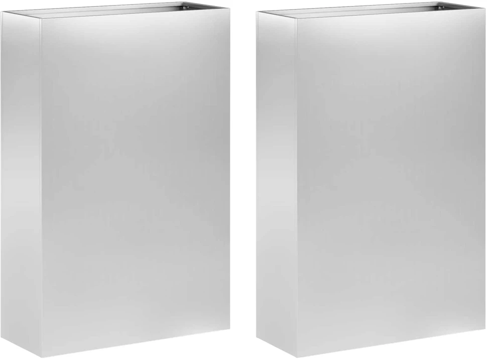 Sodo vazonas 2 vnt Sidabrinė 50 x 20 x 75 cm
