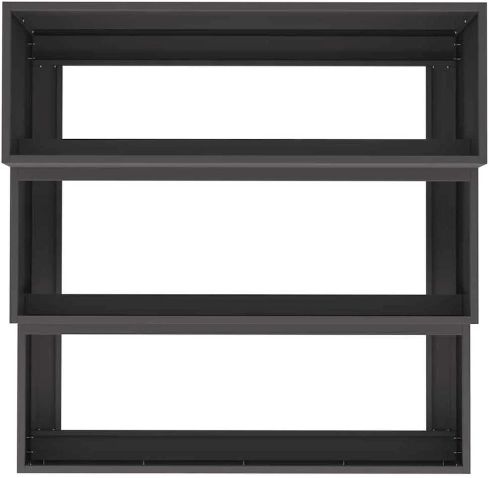 Sodo vazonas Juoda 90 x 90 x 35 cm Šaltai valcuotas plienas