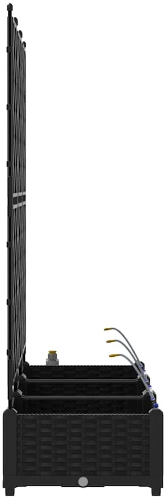 Sodo vazonas 3 vnt. Juoda 120 x 40 x 126 cm PP