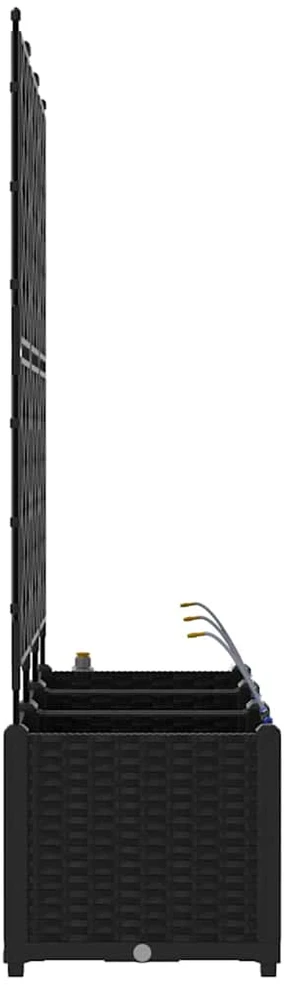 Sodo vazonas 3 vnt. Juoda 120 x 40 x 142 cm PP
