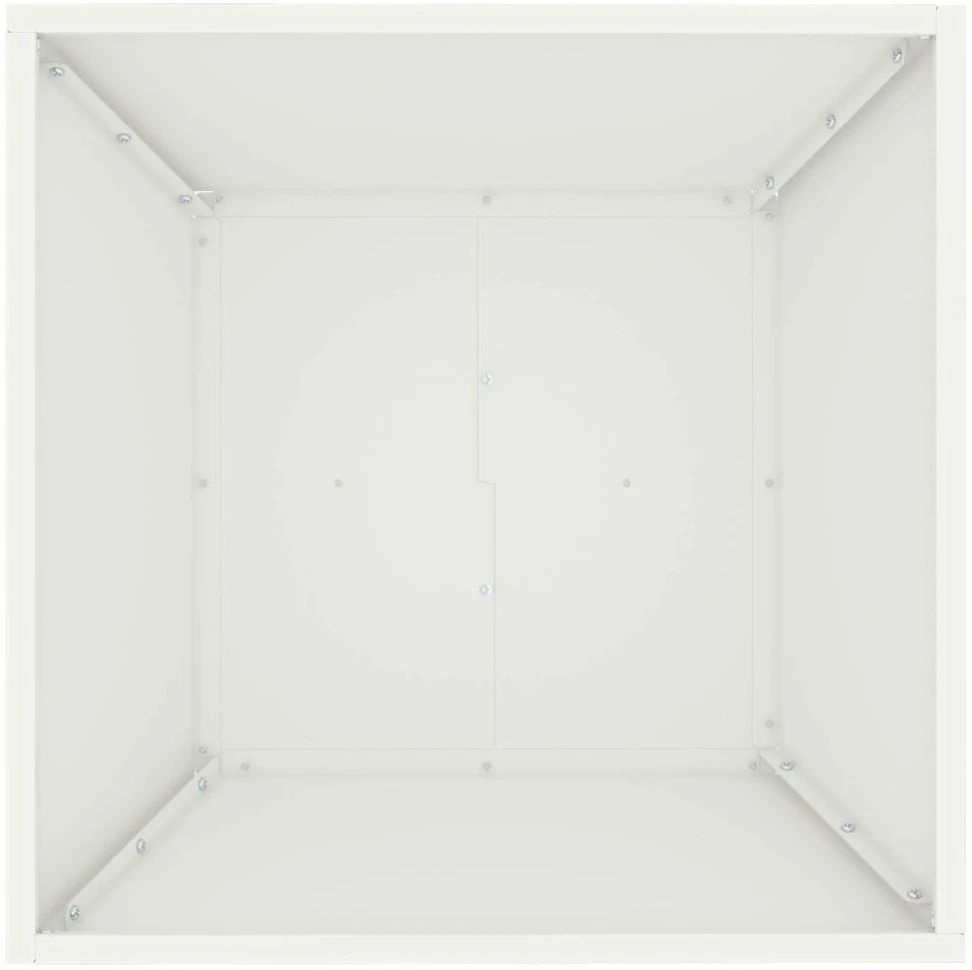 Sodo vazonas 5 vnt. Balta 50 x 50 x 15 cm
