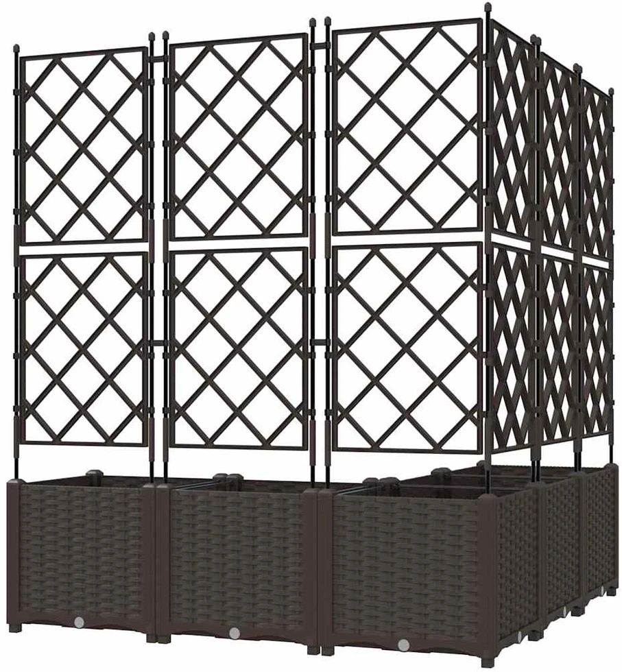 Sodo vazonas 5 vnt. Ruda 120 x 120 x 143 cm PP