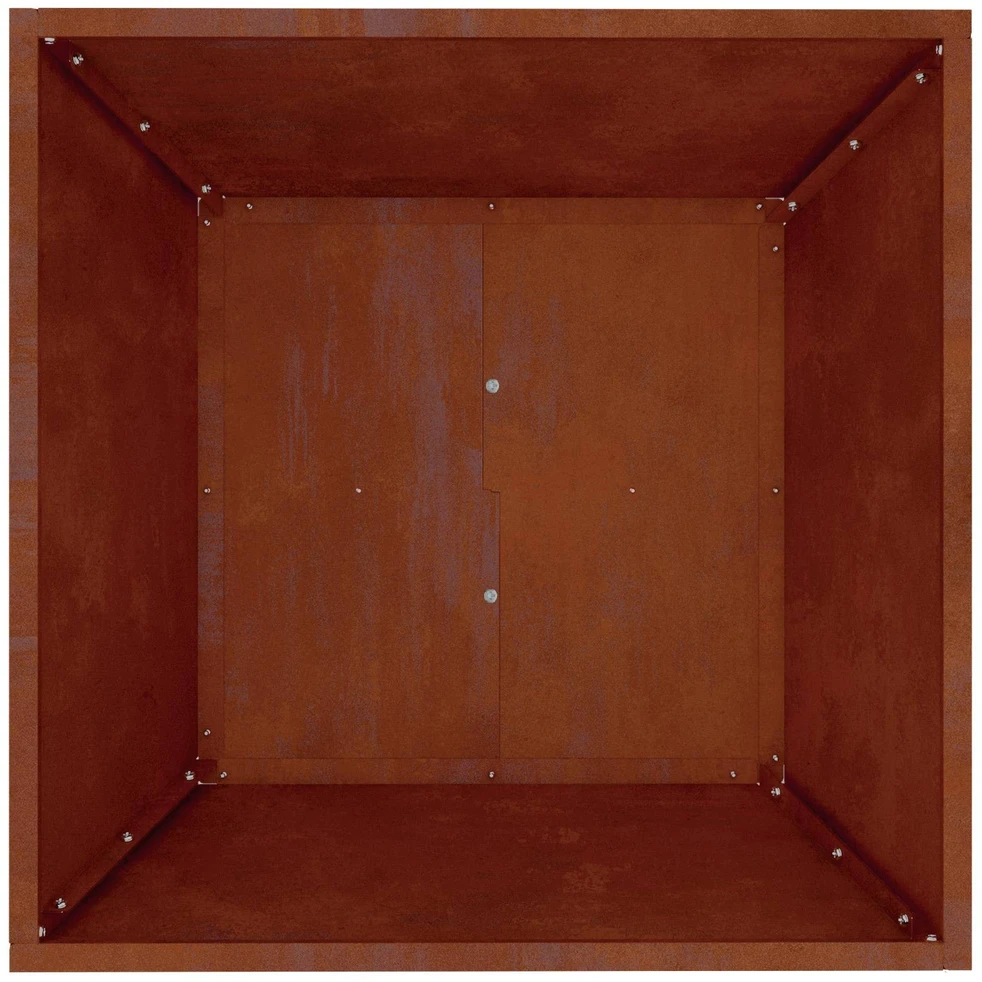 Sodo vazonas 5 vnt. Rūdijanti 50 x 50 x 15 cm