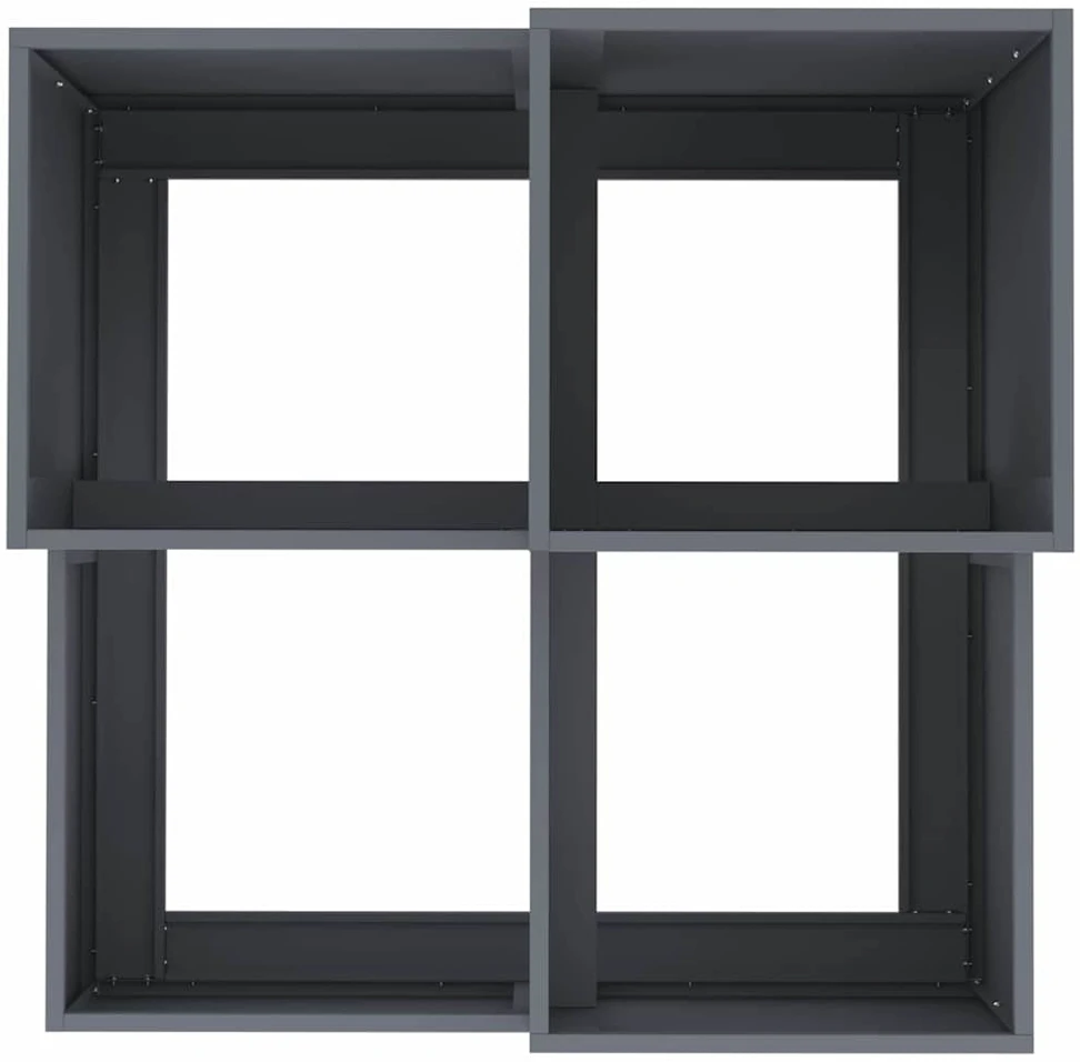 Sodo vazonas Antracitas 100 x 100 x 60 cm Plienas