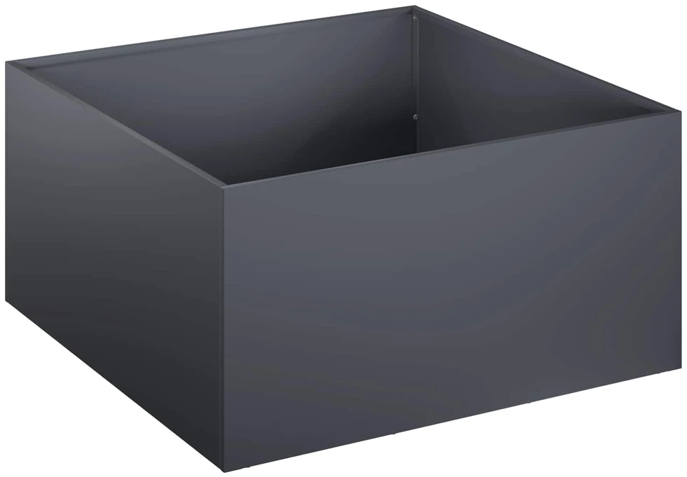 Sodo vazonas Antracito 40 x 40 x 30 cm Šaltai valcuotas plienas