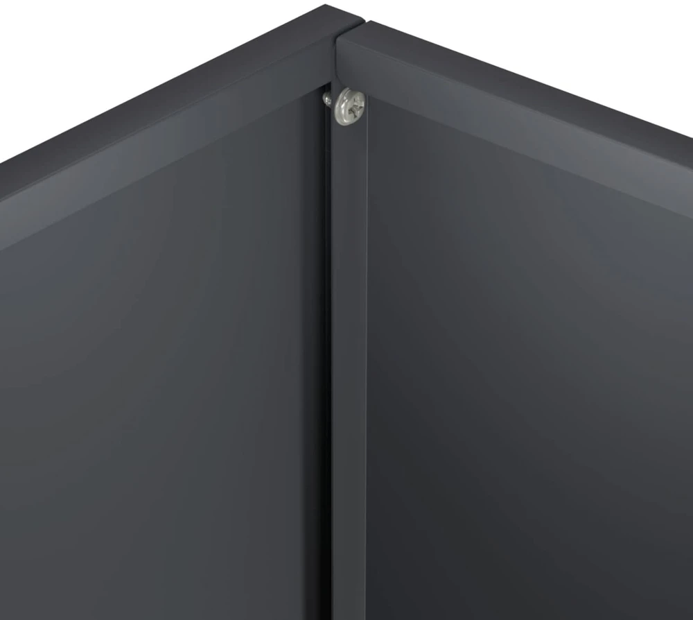 Sodo vazonas Antracito 50 x 30 x 50 cm Šaltai valcuotas plienas
