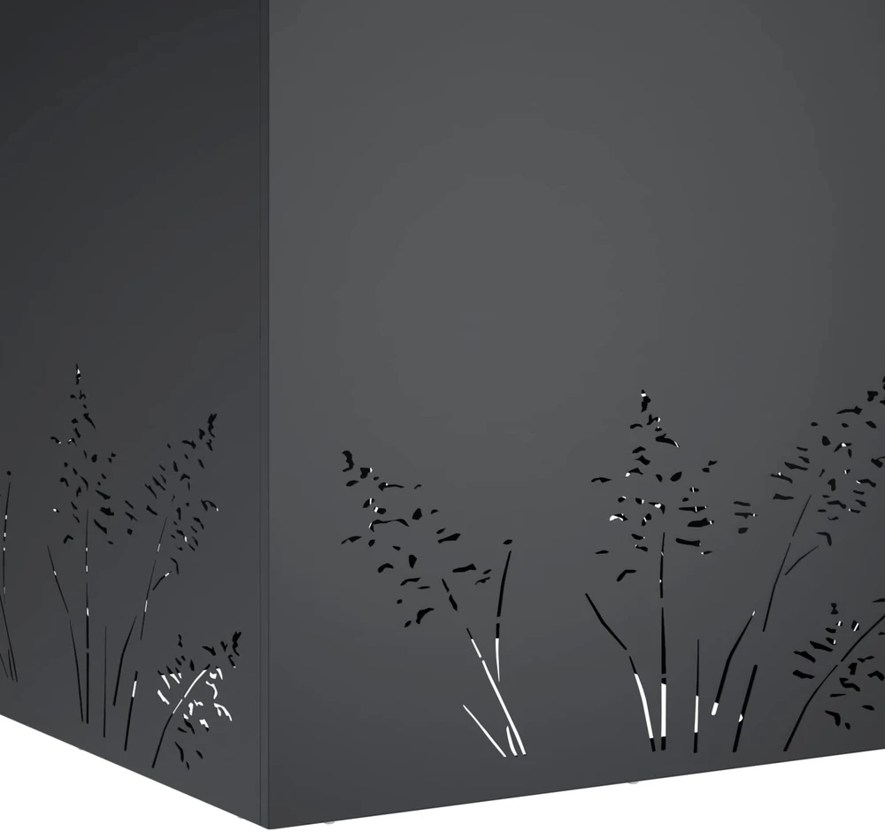 Sodo vazonas Antracito 50 x 50 x 49 cm Šaltai valcuotas plienas