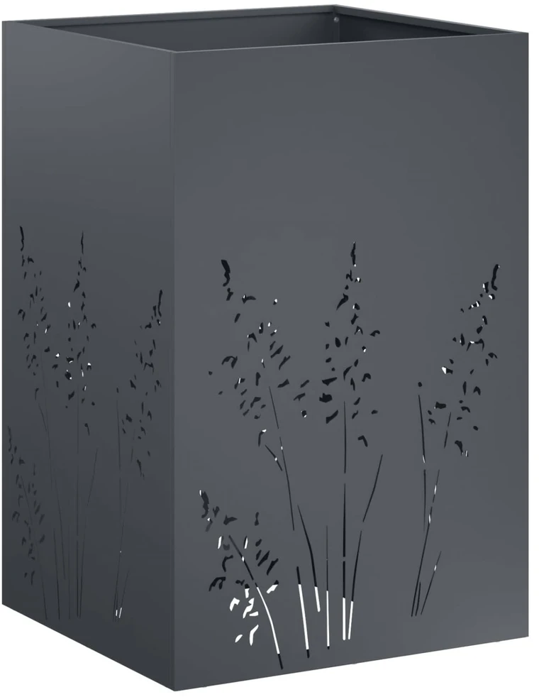Sodo vazonas Antracito 50 x 50 x 75 cm Šaltai valcuotas plienas