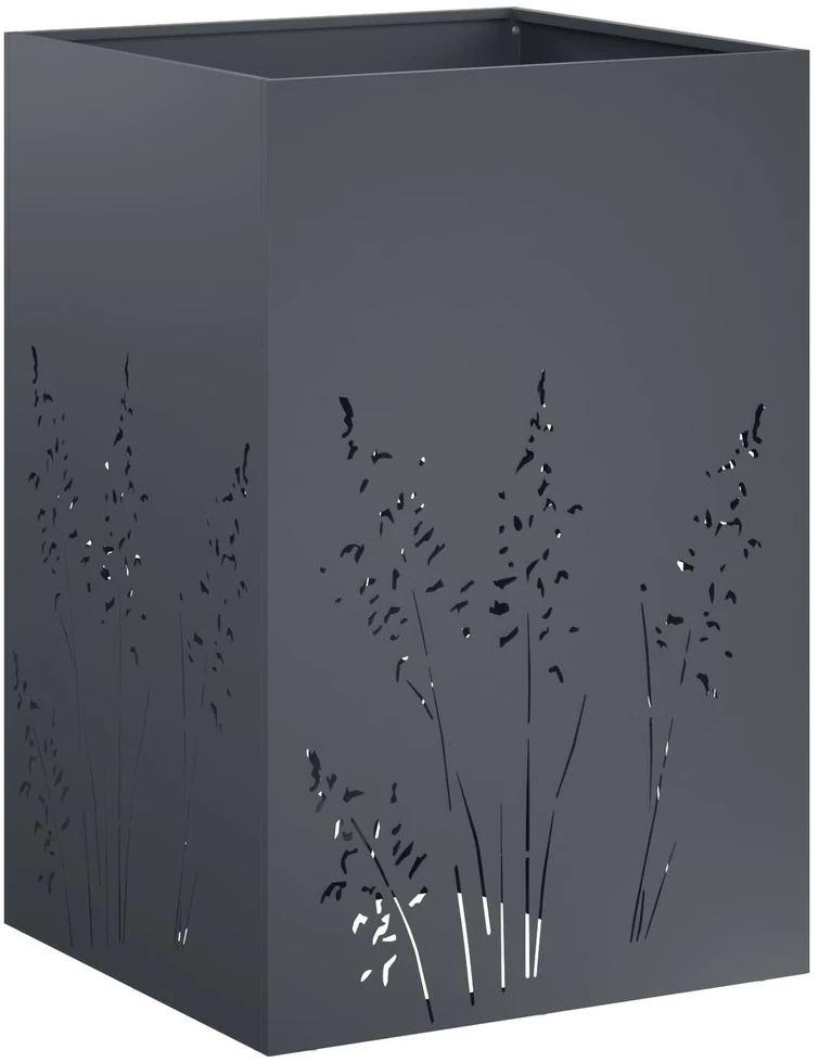 Sodo vazonas Antracito 50 x 50 x 75 cm Šaltai valcuotas plienas