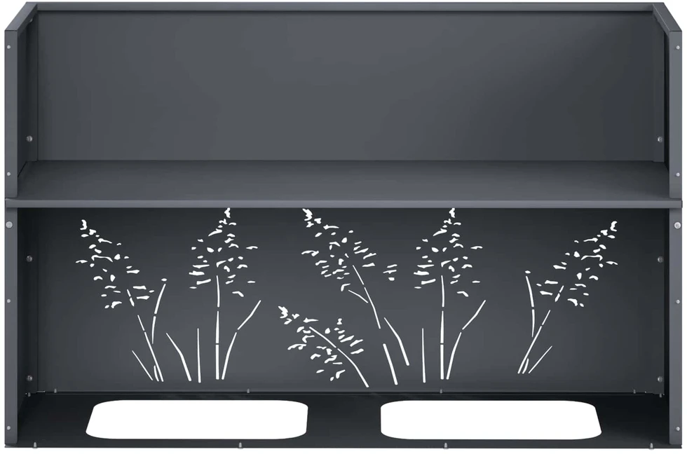 Sodo vazonas Antracito 80 x 30 x 49 cm Šaltai valcuotas plienas